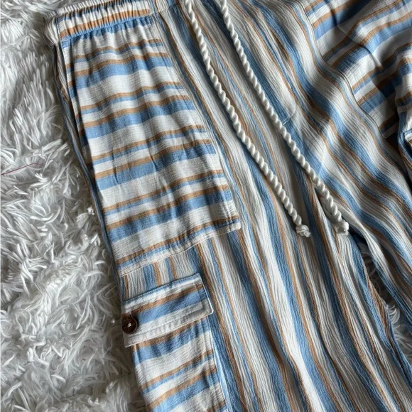 ROXY Precious Cargo Beach Pants Striped - Picture 9 of 11
